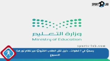 رسميًا في 7 خطوات.. دليل نقل الطلاب إلكترونيًا عبر نظام نور هذا الأسبوع